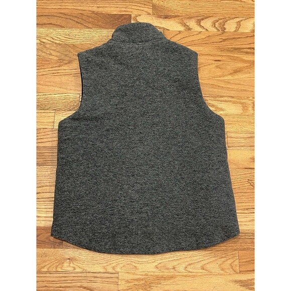 Lauren Ralph Lauren Women Vest Size Medium Patch Gray Grey Zip Front Collar - Picture 3 of 10